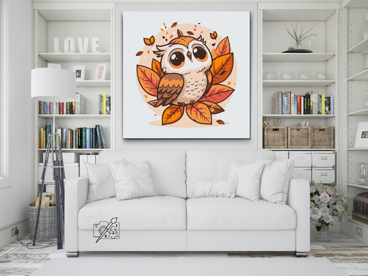 Paint by number - Efterårsugle