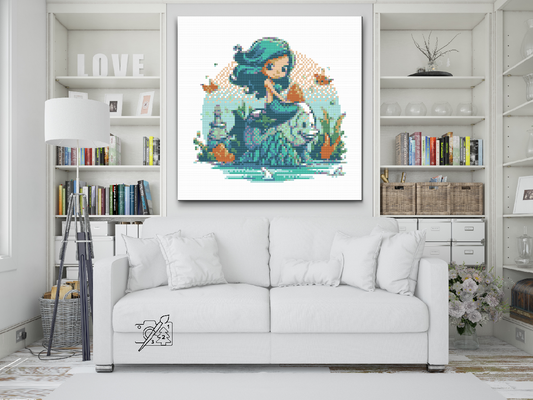 Diamond Paint - Havfrue