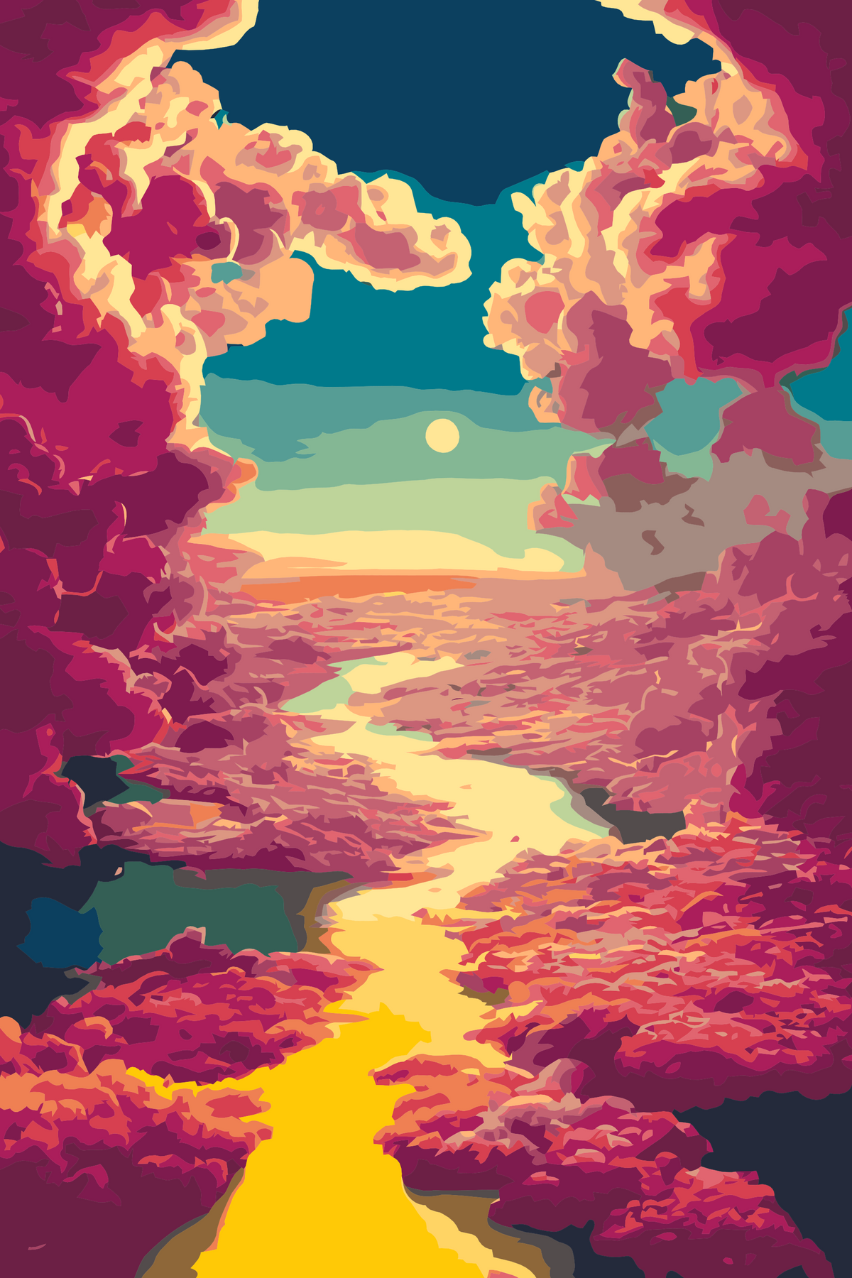 Paint by number - I skyerne