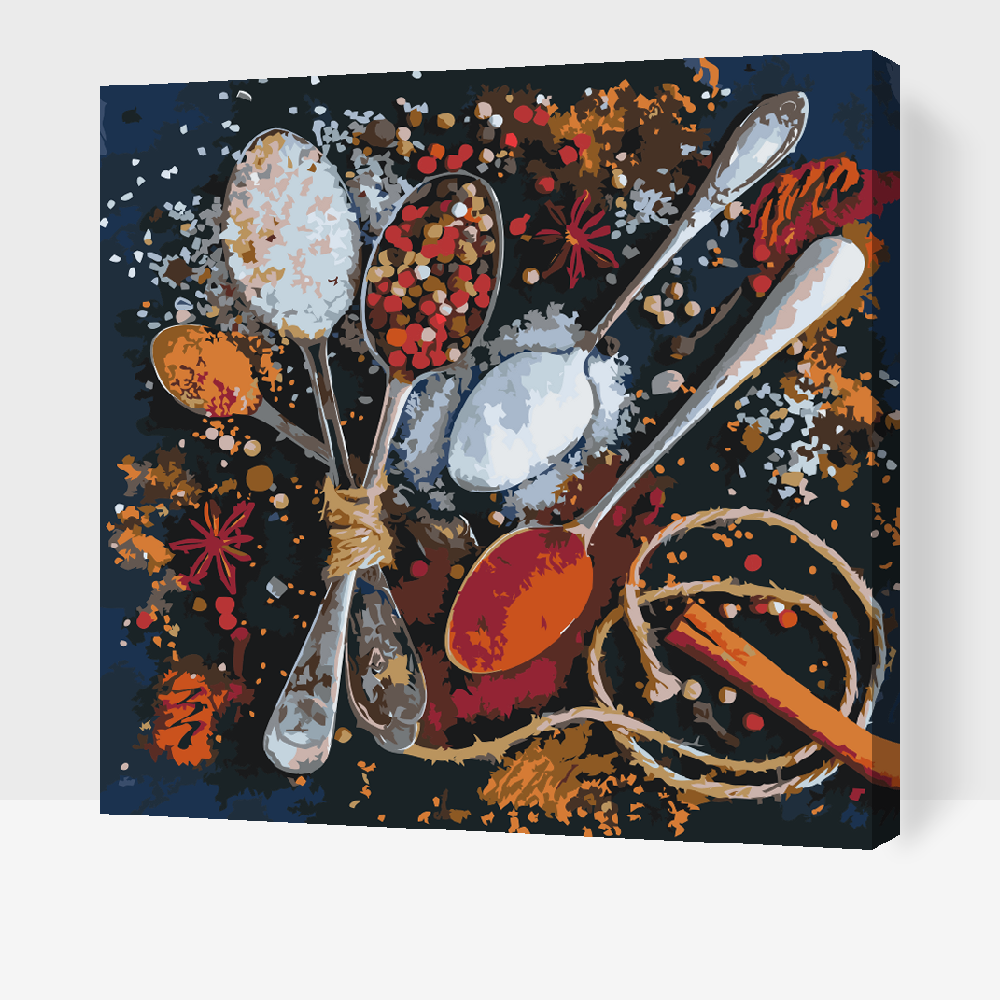 Paint by number - Krydderier