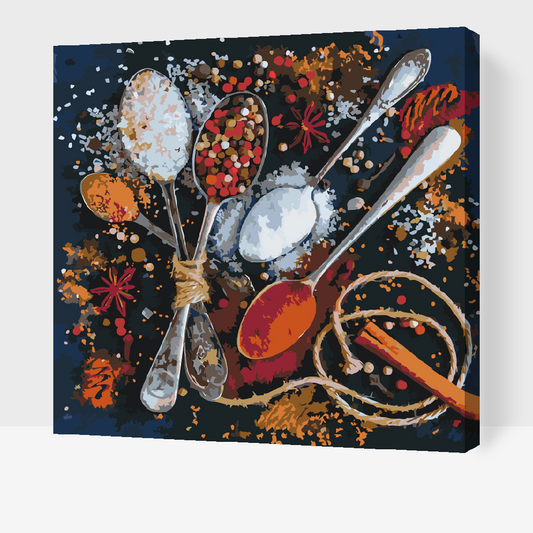 Paint by number - Krydderier