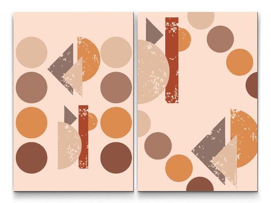 Paint by number - Geometrisk design (sæt af 2)