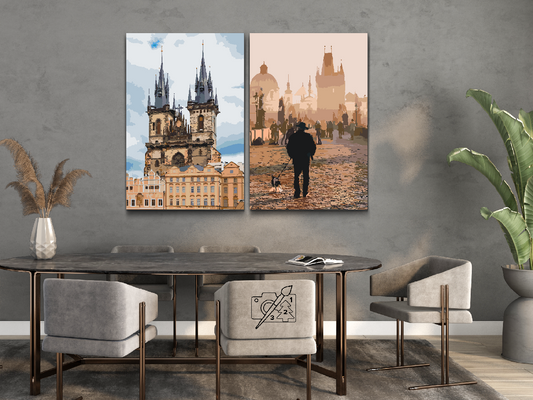 Paint by number - Prag-mængden (mængde af 2)