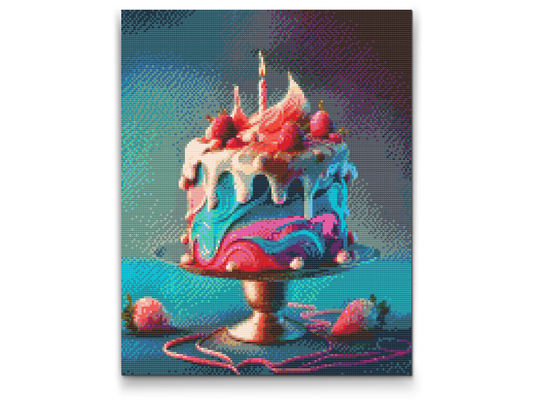 Diamond Paint - Fødselsdagskage