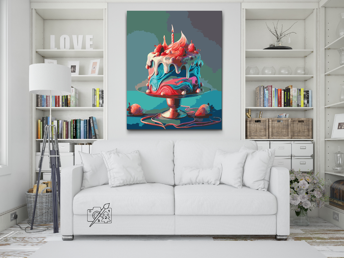 Paint by number - Fødselsdagskage