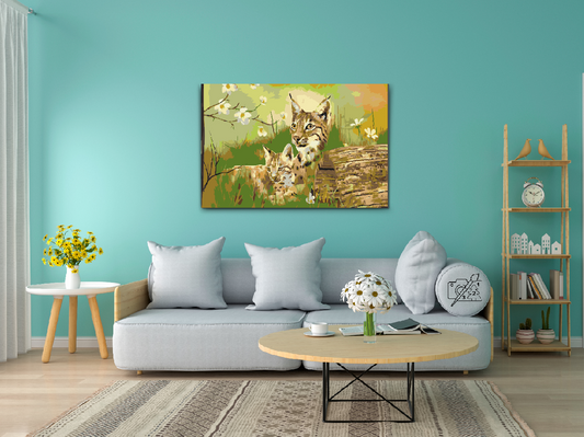 Paint by number - Vilde katte i naturen