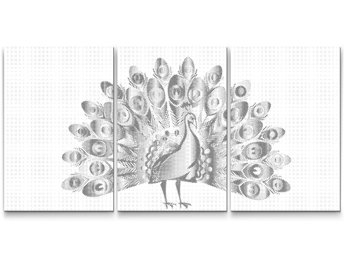 Dotting - Stolt påfugl (sæt af 3)