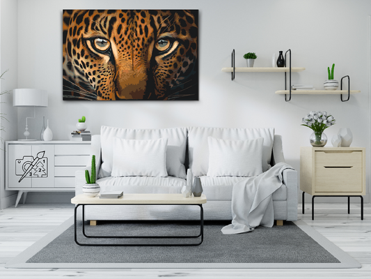 Paint by number - Leopard tæt på