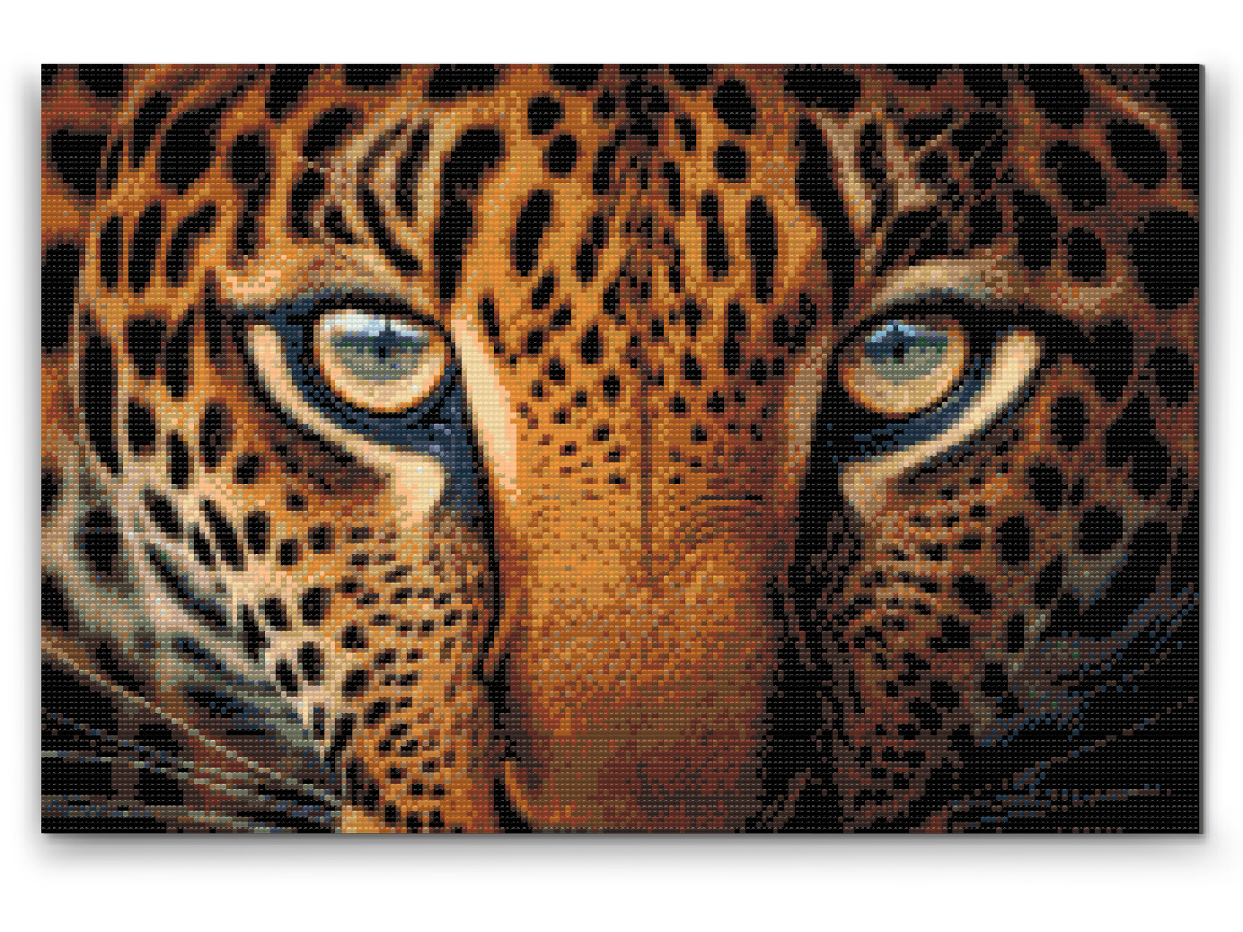 Diamond Paint - Leopard tæt på