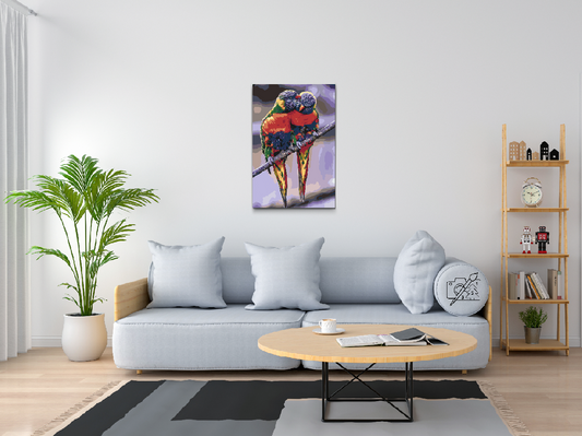 Paint by number - Regnbuepapegøjer