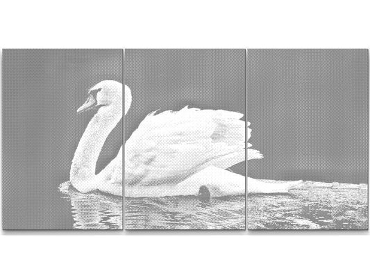 Dotting - Hvid svane (sæt af 3)