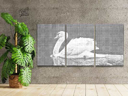 Dotting - Hvid svane (sæt af 3)