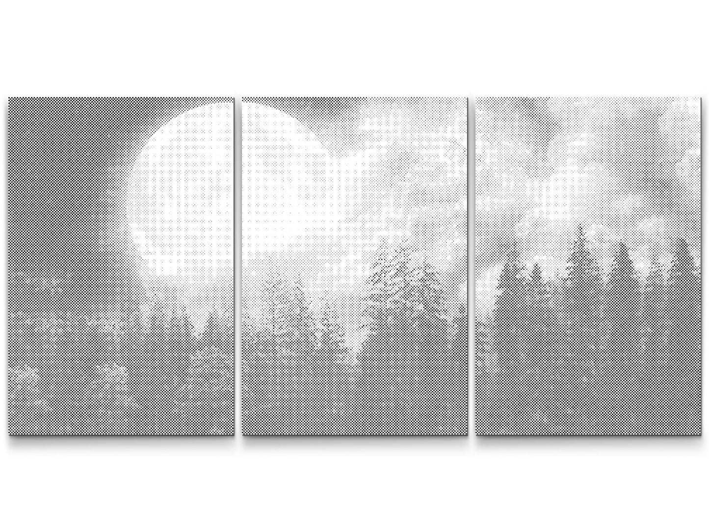 Dotting - Fuldmåne over skoven (sæt af 3)