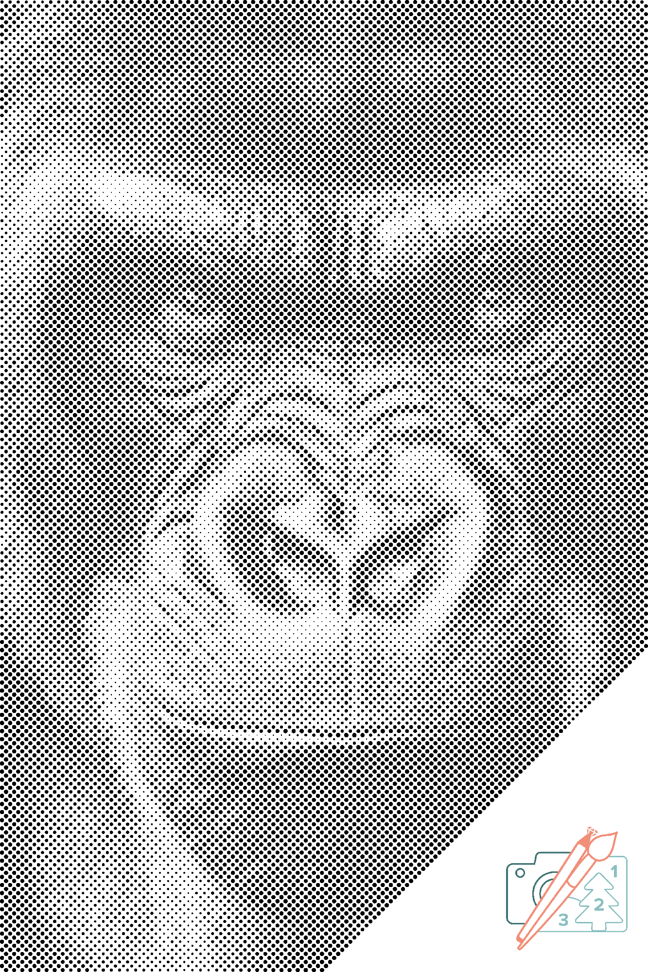 Dotting - Diamantmaleri - Gorillablik