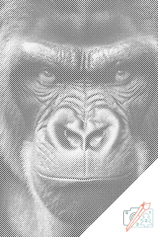 Dotting - Diamantmaleri - Gorillablik