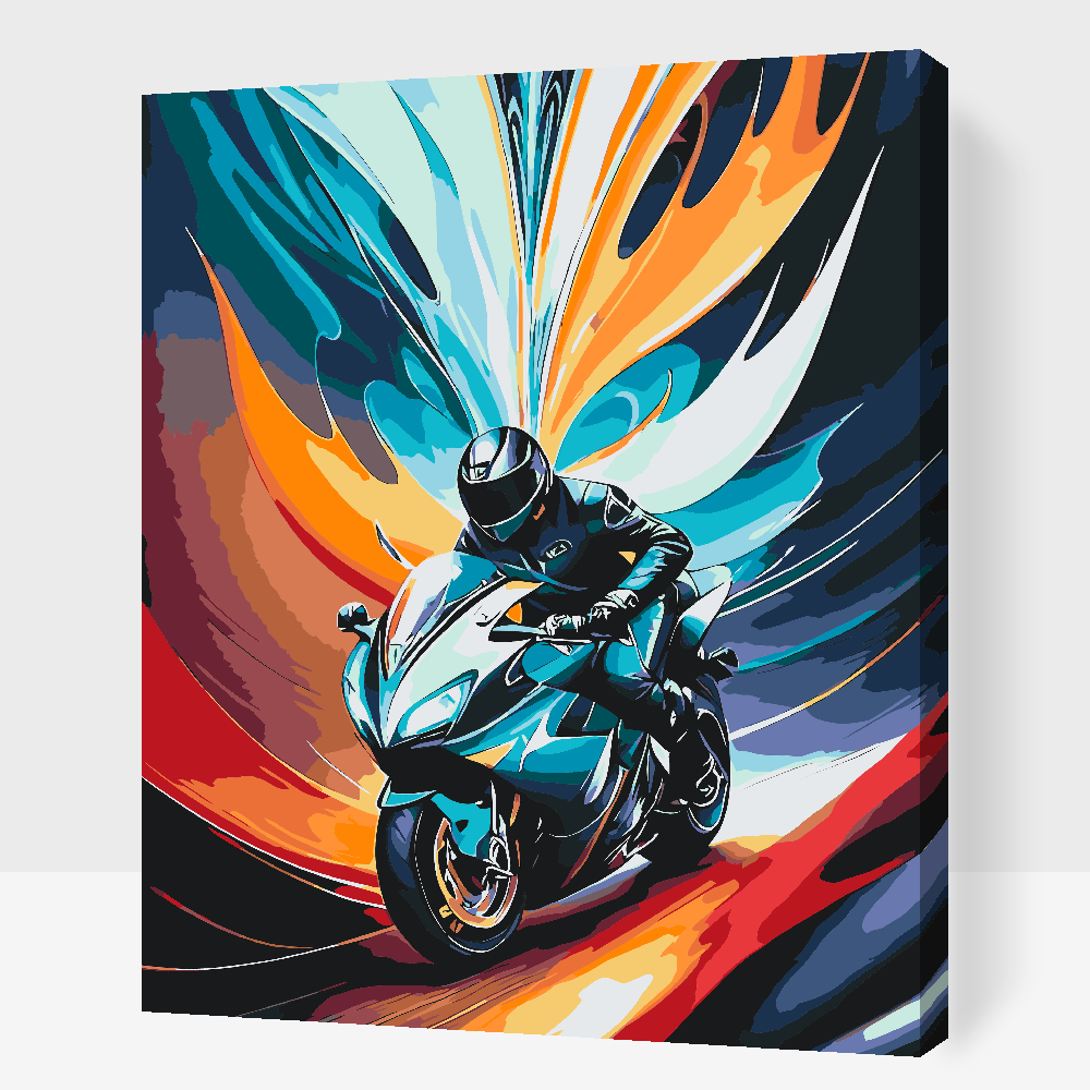 Paint by number - Passion for motorcykler