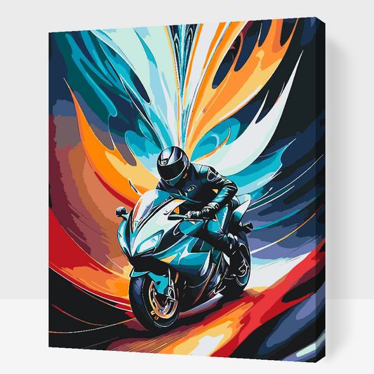 Paint by number - Passion for motorcykler