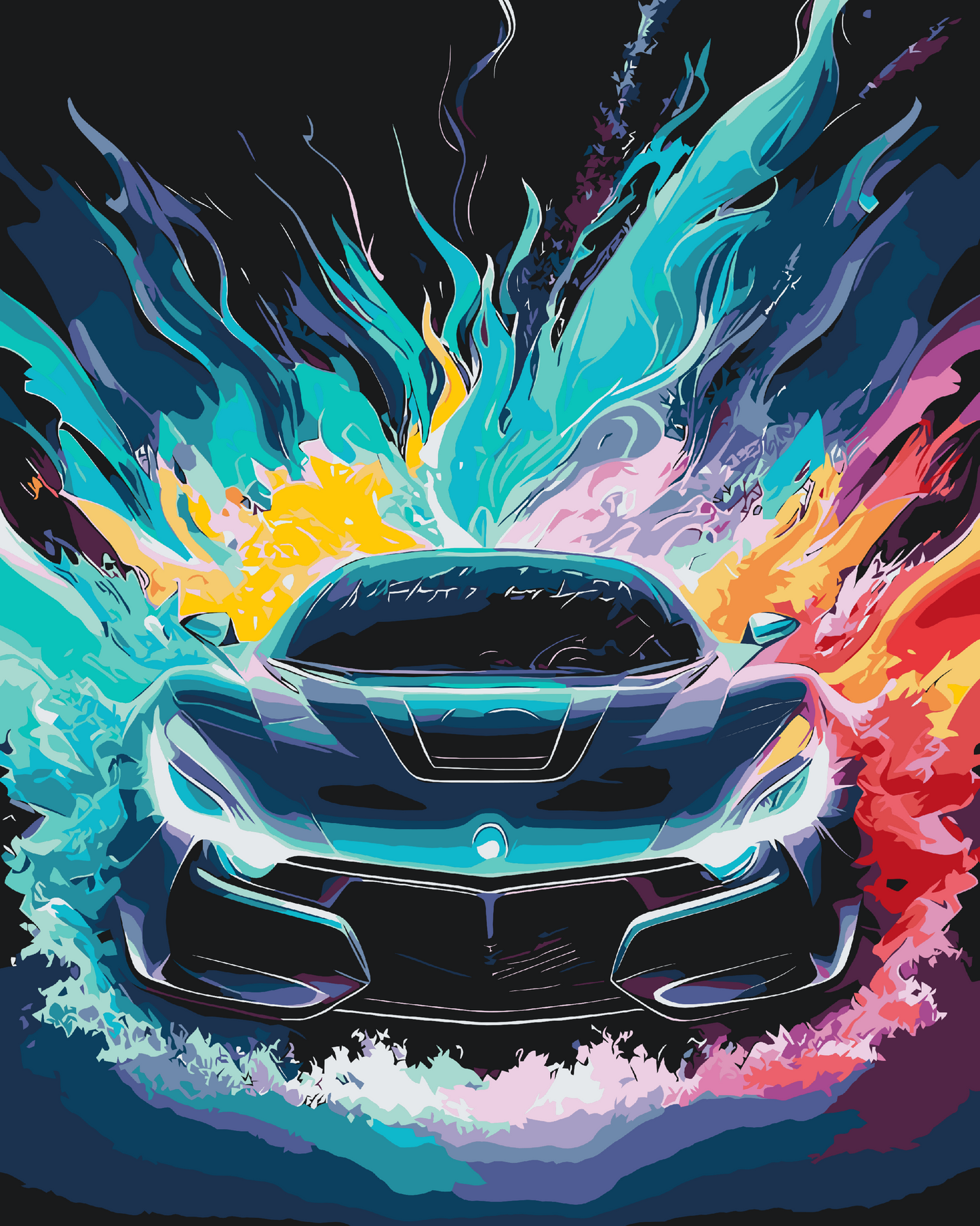 Paint by number - Passion for sportsvogne