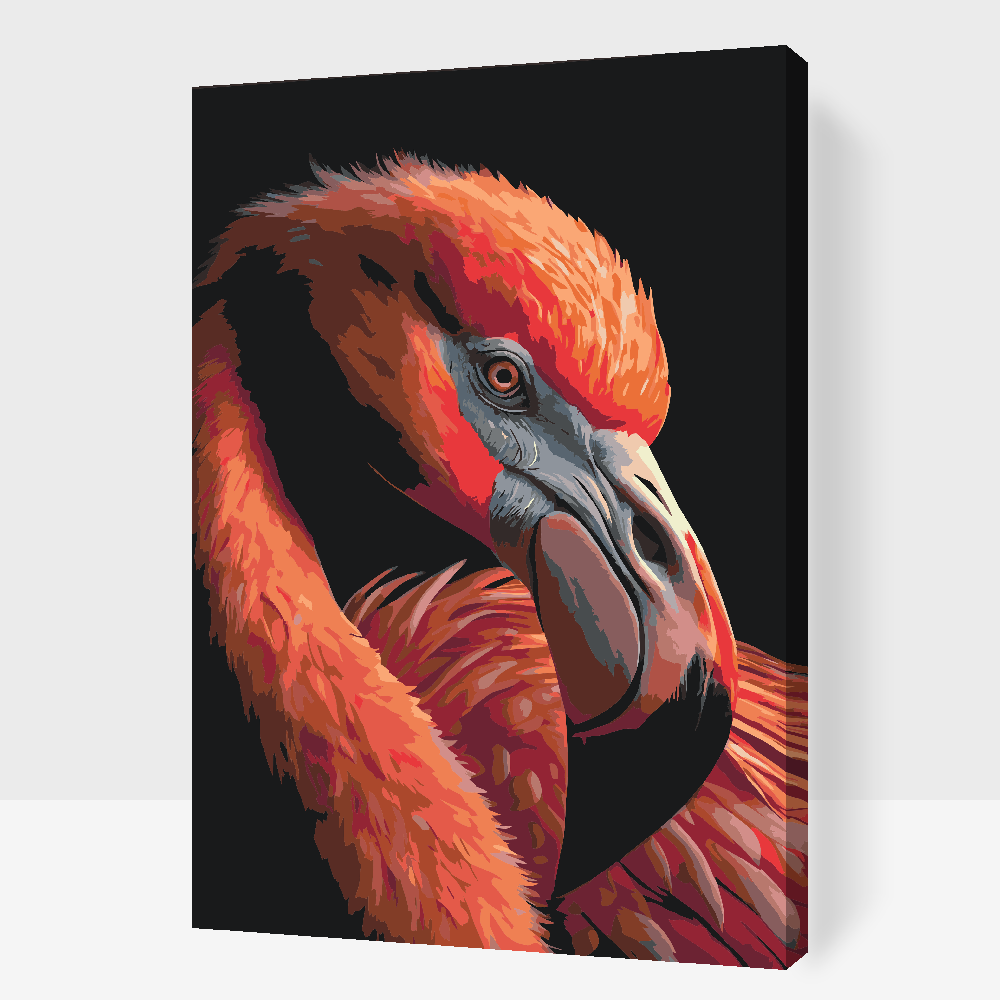 Paint by number - Flamingo tæt på