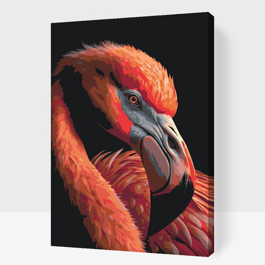 Paint by number - Flamingo tæt på