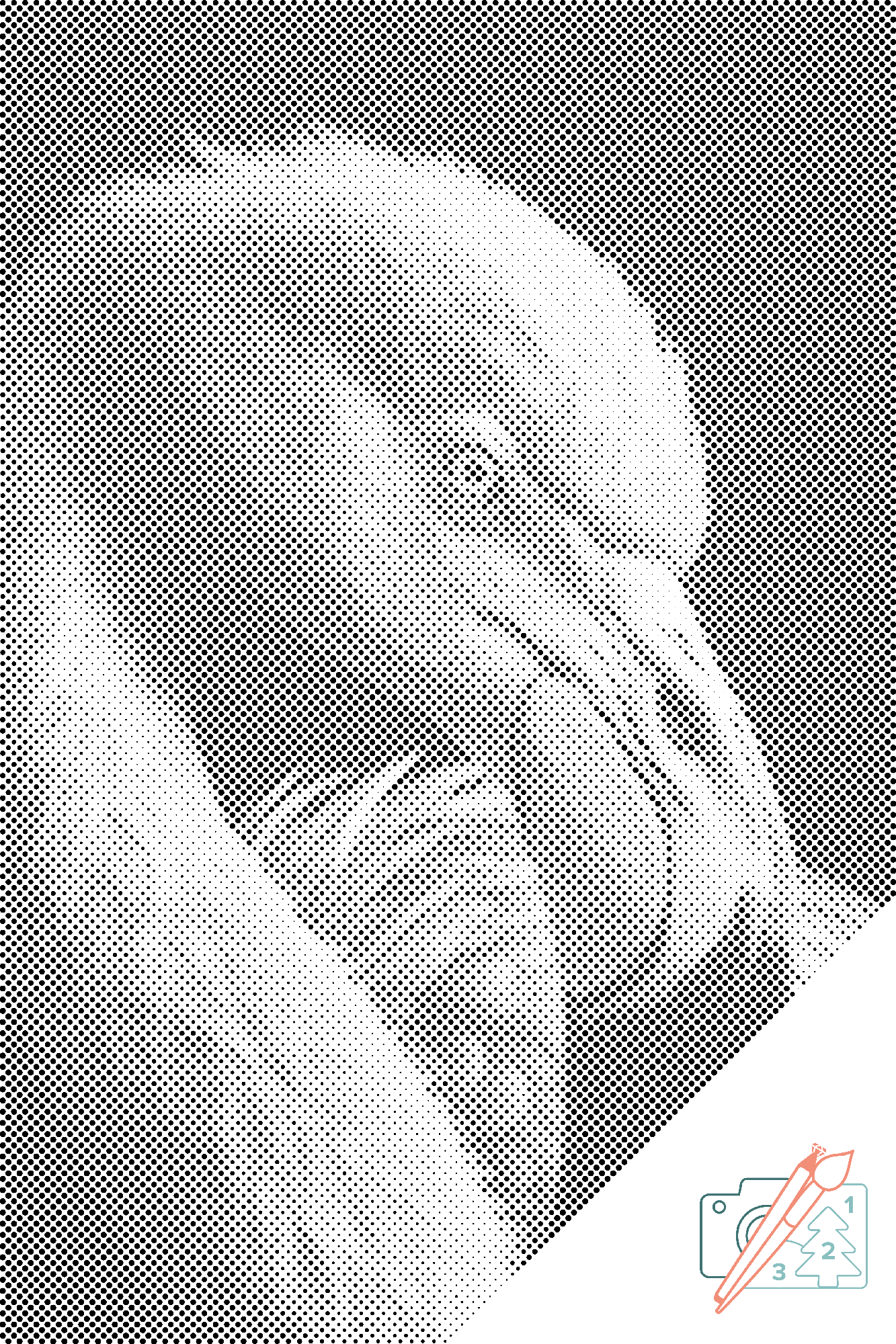 Dotting - Diamantmaleri - Flamingoportræt