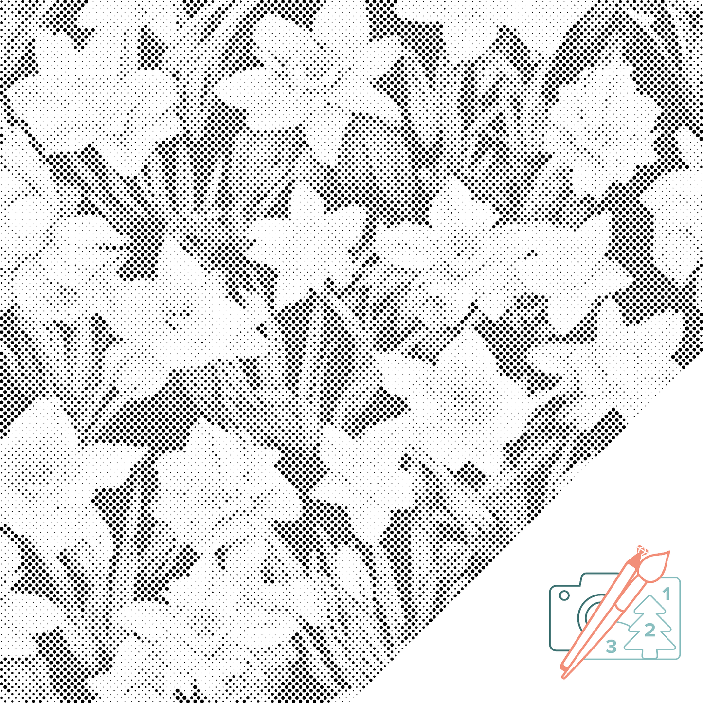 Dotting - Blomsterbaggrund - påskeliljer