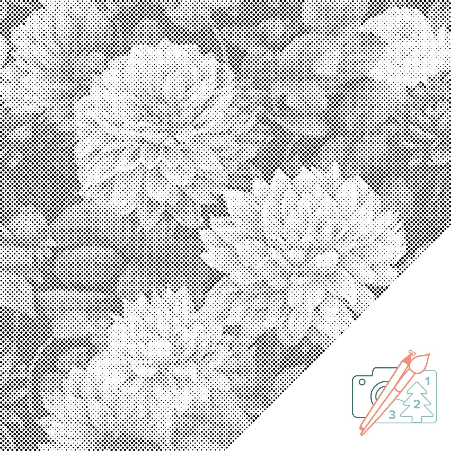 Dotting - Blomsterbaggrund - dahliaer