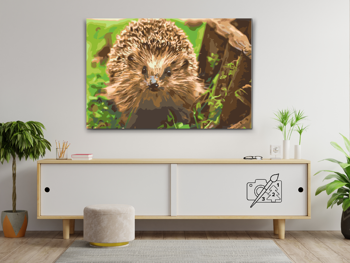 Paint by number - Pindsvinets Natvæsen