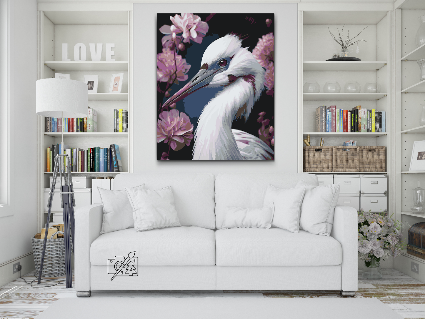 Paint by number - Heron 2