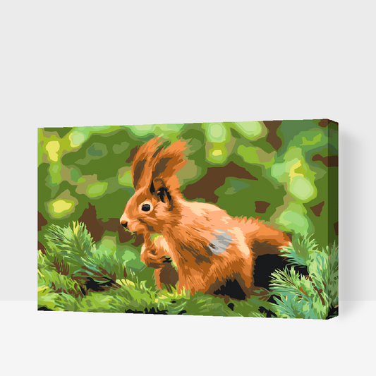 Paint by number - Egern på en gren