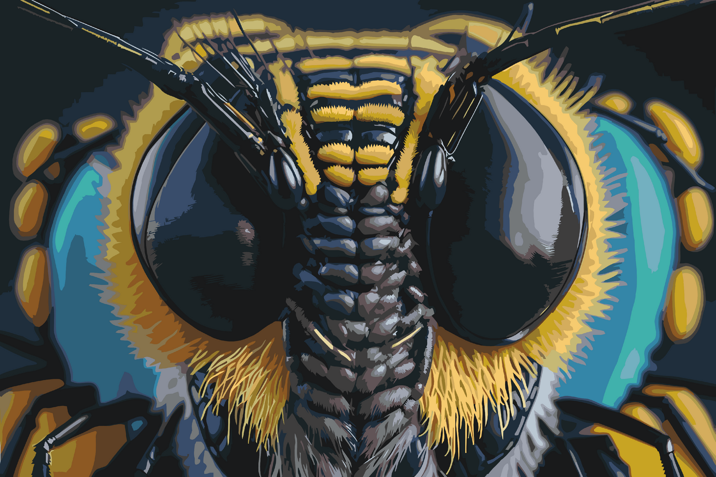 Paint by number - Wasp