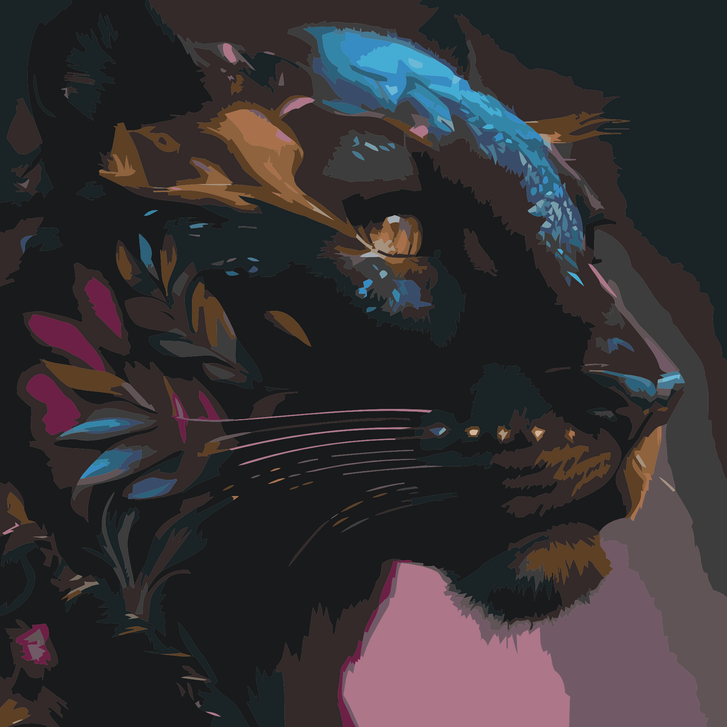 Paint by number - Sort puma