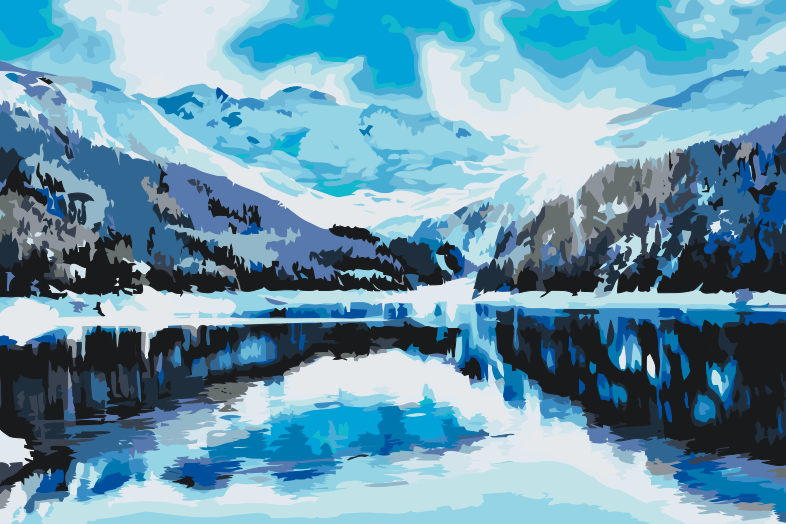 Paint by number - Swiss Alp