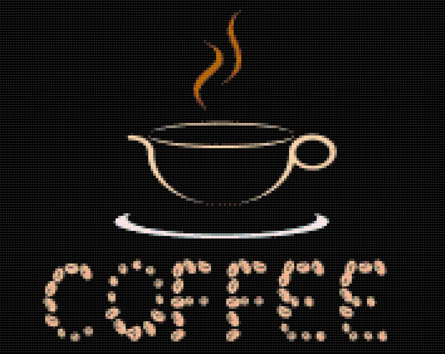 Diamond Paint - Kaffebønnestavning