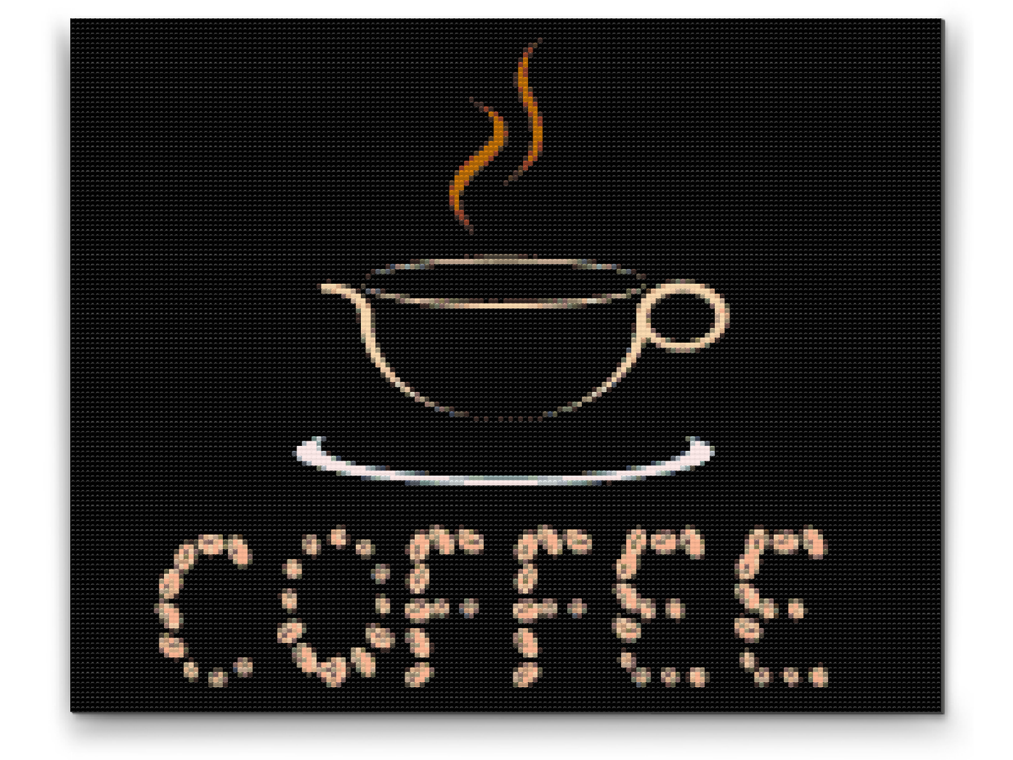 Diamond Paint - Kaffebønnestavning