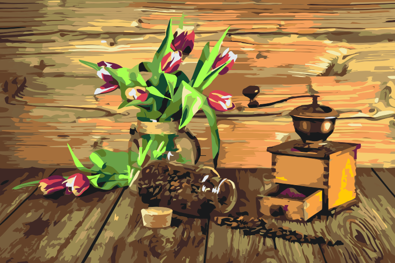 Paint by number - Kaffekværn
