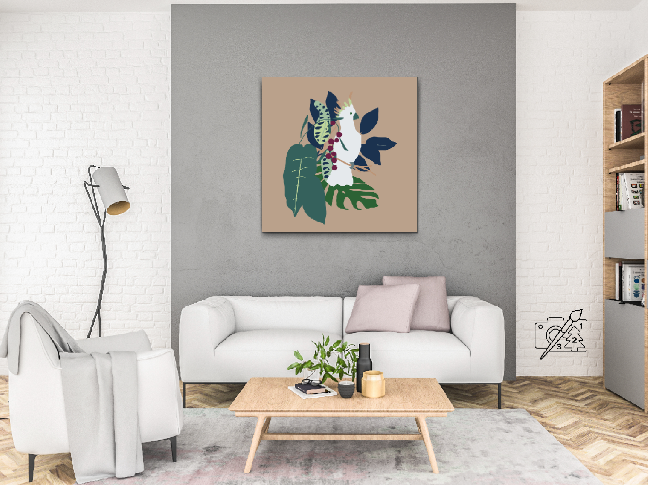 Paint by number - Boho-kakadue
