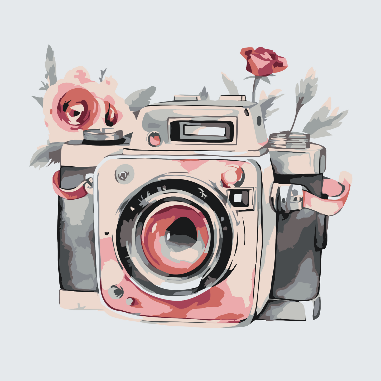 Paint by number - Flowery camera 2