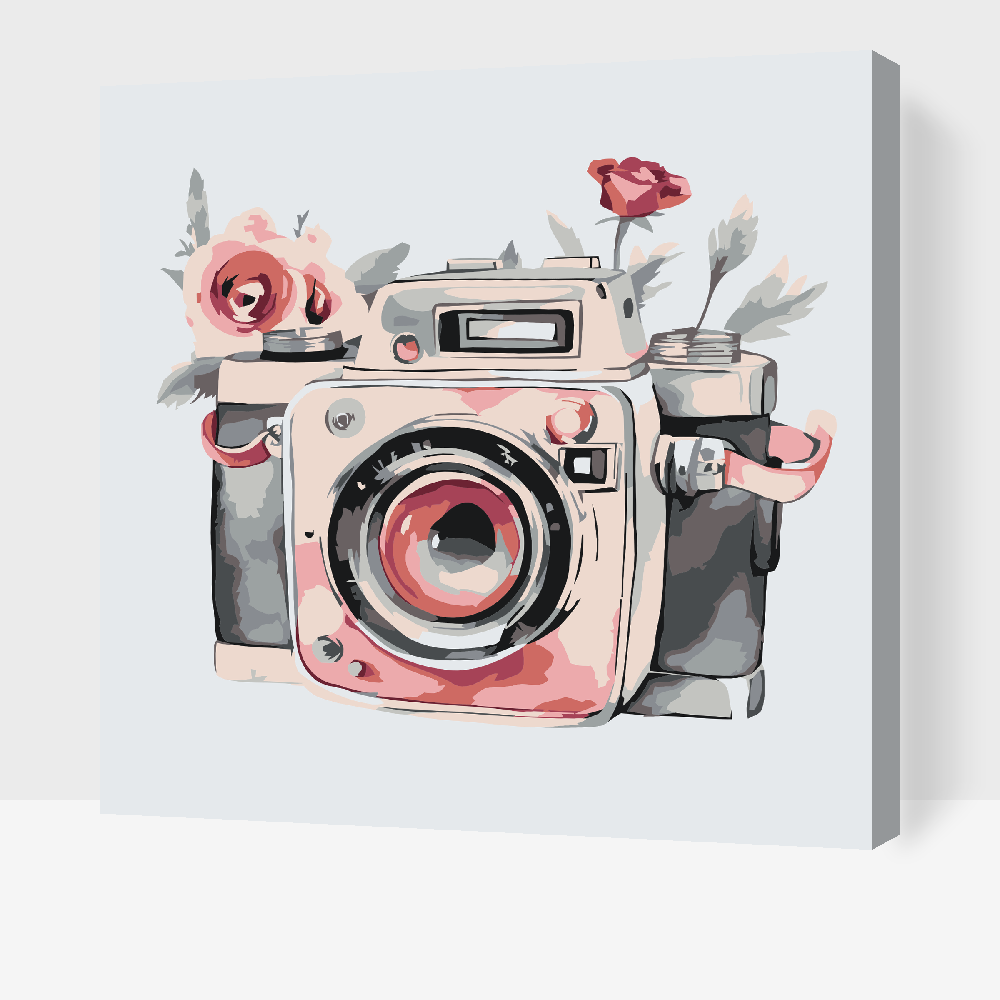 Paint by number - Flowery camera 2