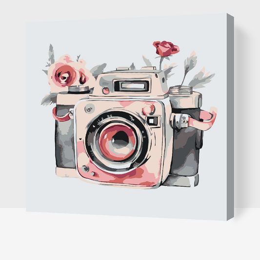 Paint by number - Flowery camera 2