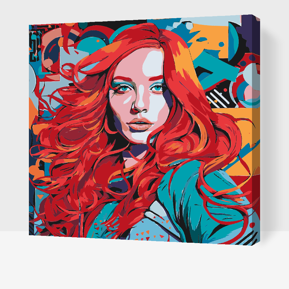 Paint by number - Sanselig rødhåret