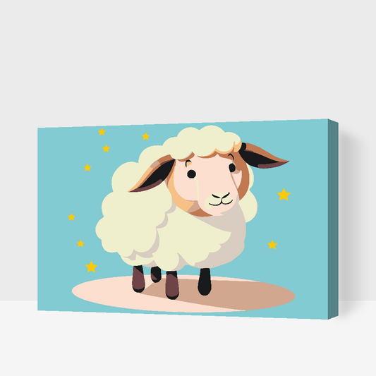 Paint by number - Uldfår