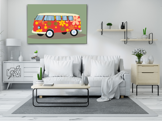 Paint by number - Hippiebus