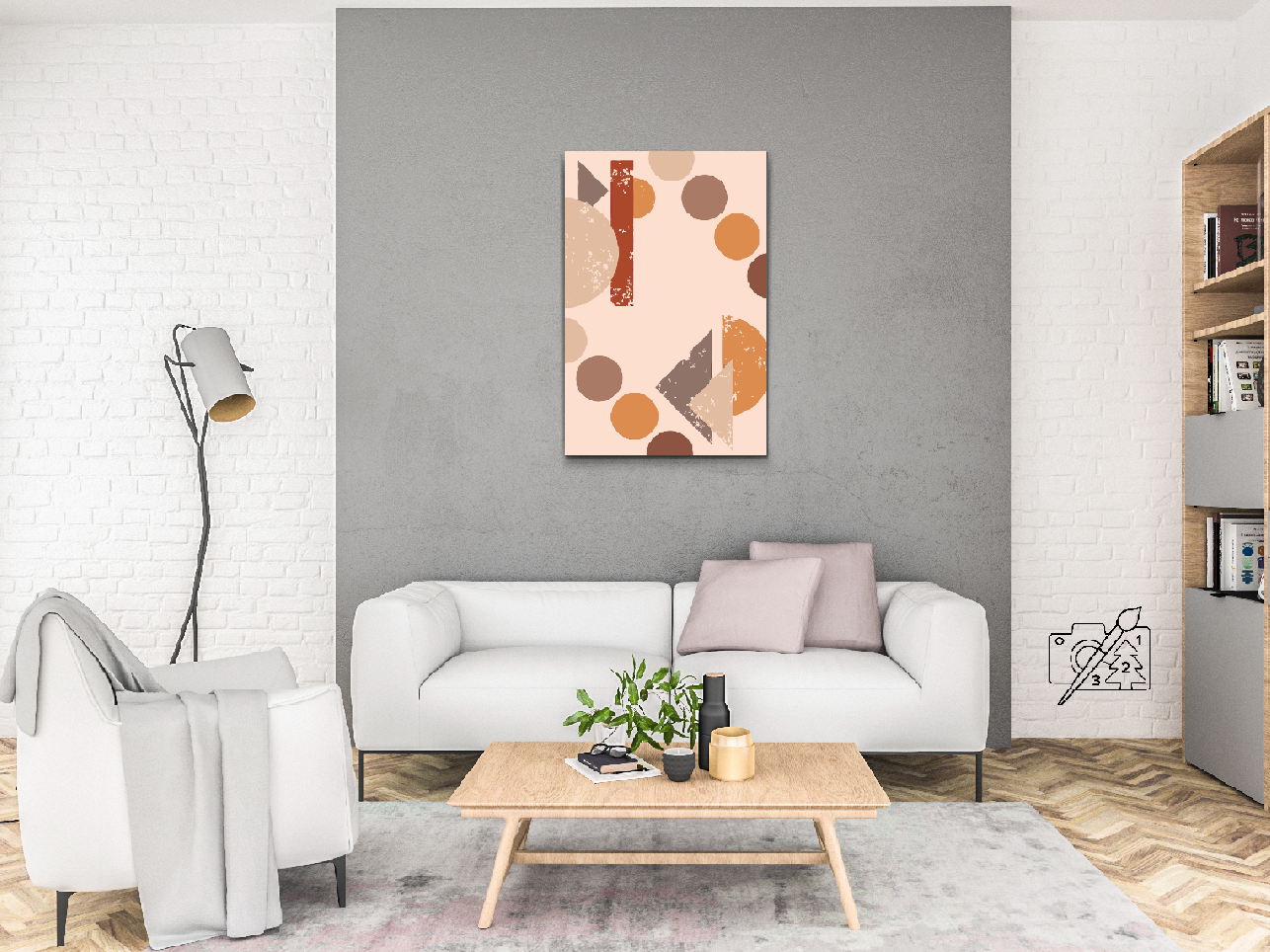 Paint by number - Geometrisk design