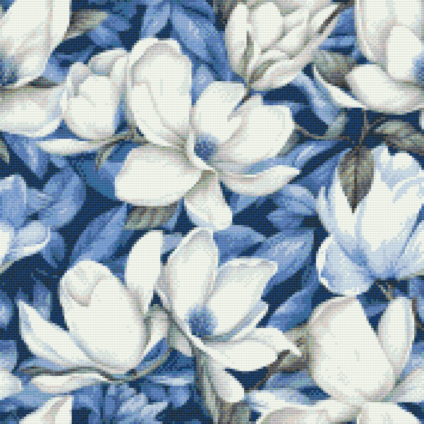 Diamond Paint - Blomsterbaggrund - magnolia