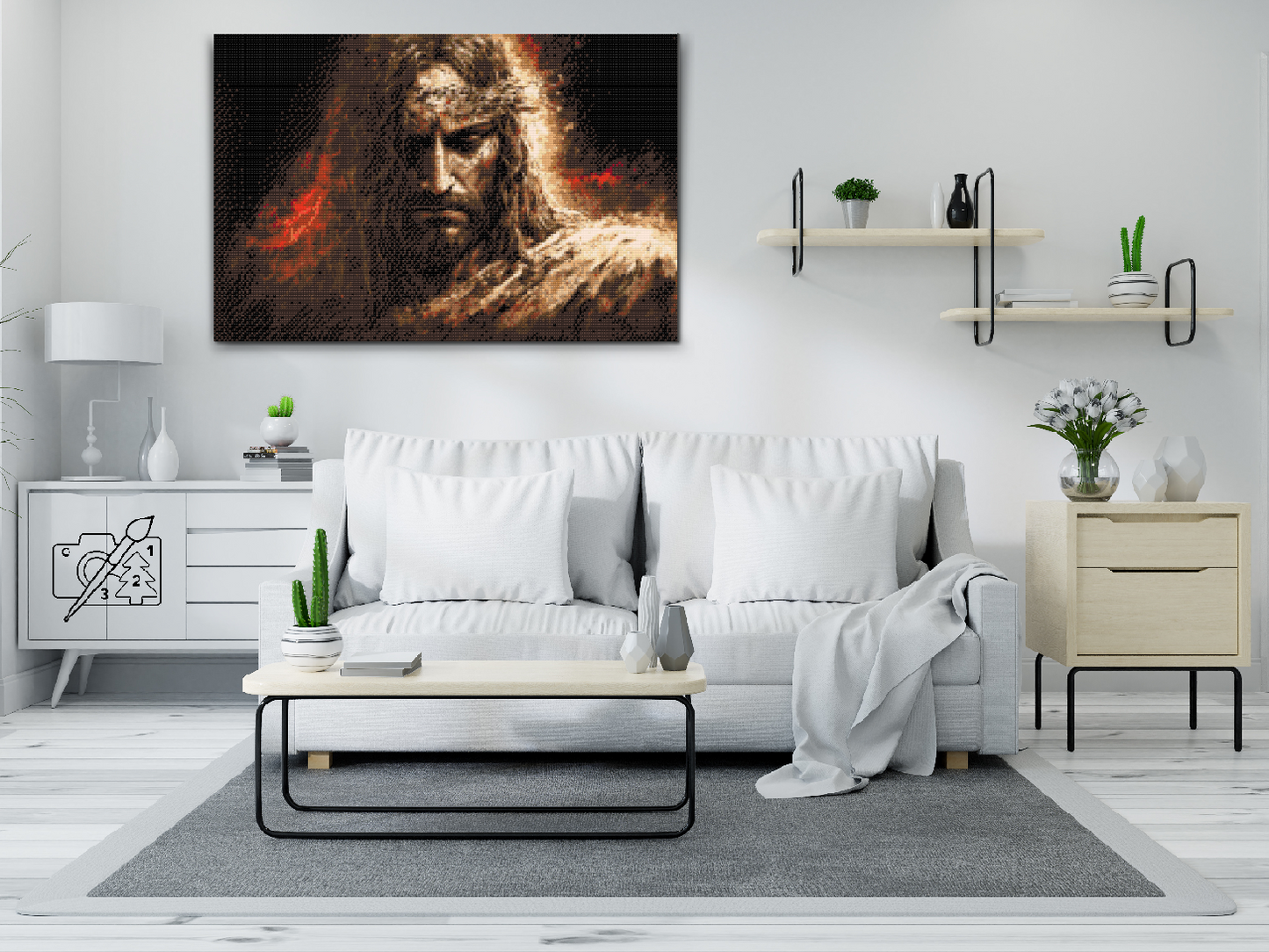 Diamond Paint - Jesus med sin tornekrone