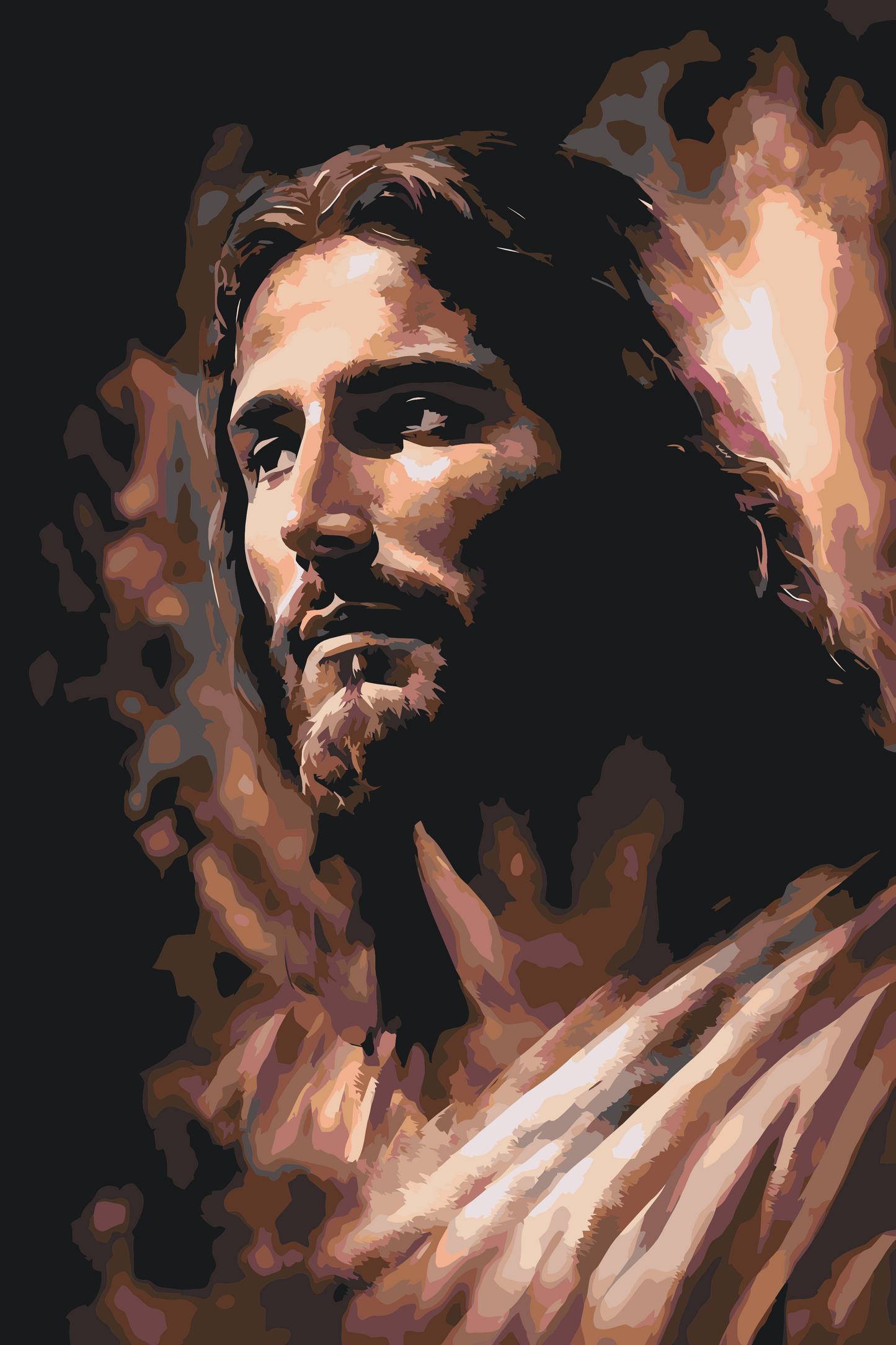 Paint by number - Jesus 3