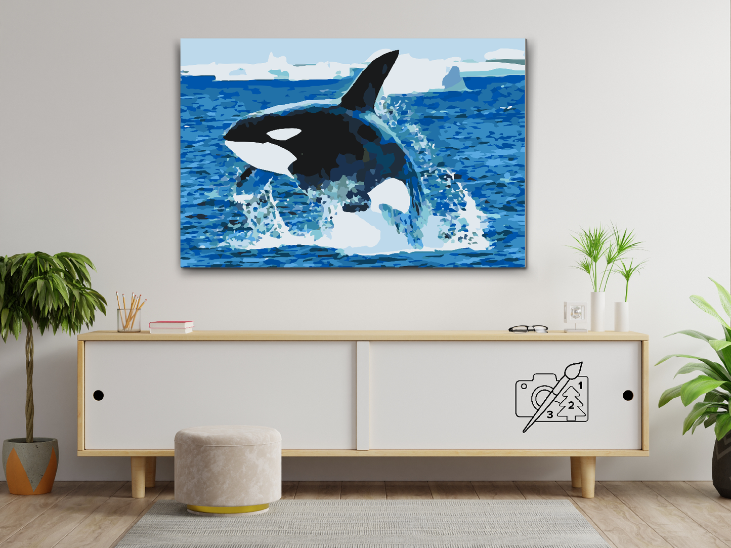Paint by number - Orca Jump