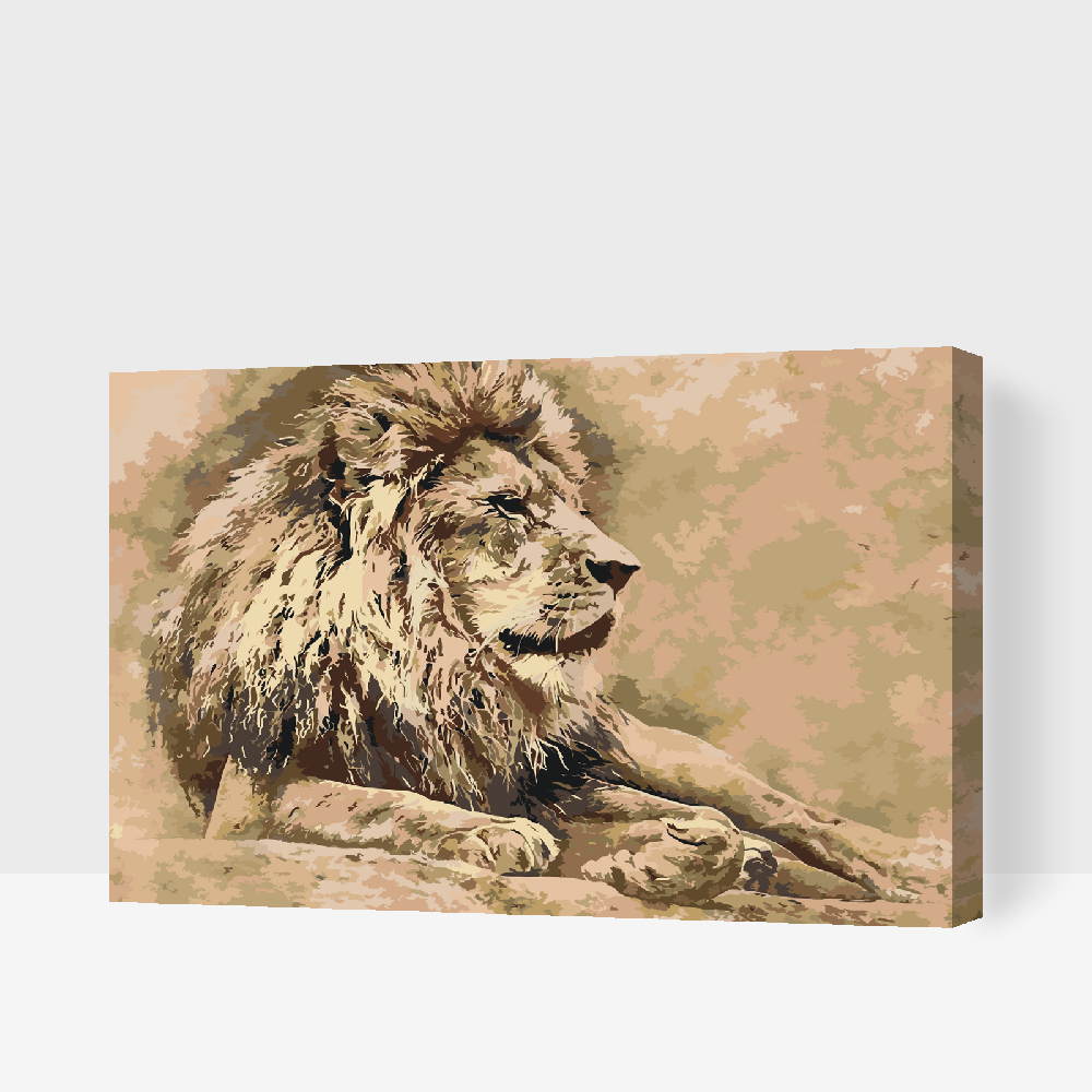 Paint by number - Lion 2