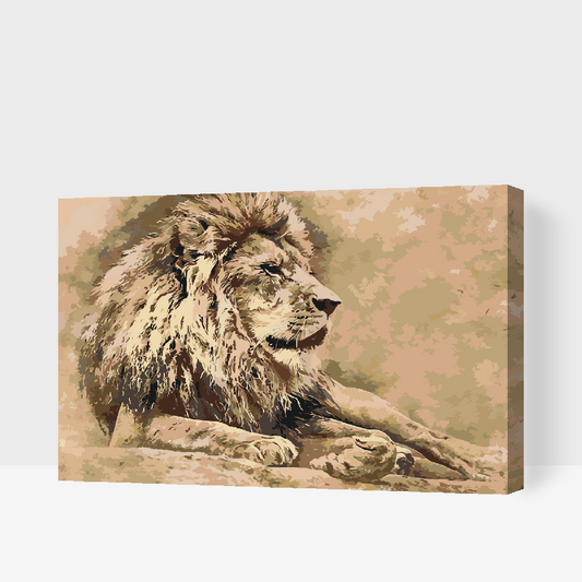 Paint by number - Lion 2